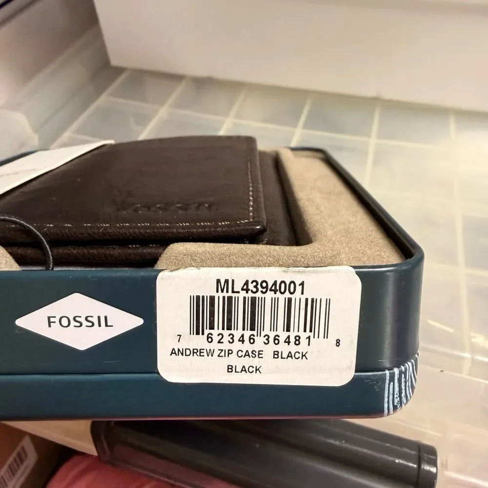 Fossil Dark Brown Leather Key Holder